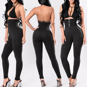 fashion women’s high waist leggings ladies casual skin slim sports gym running fitness long pants trousers